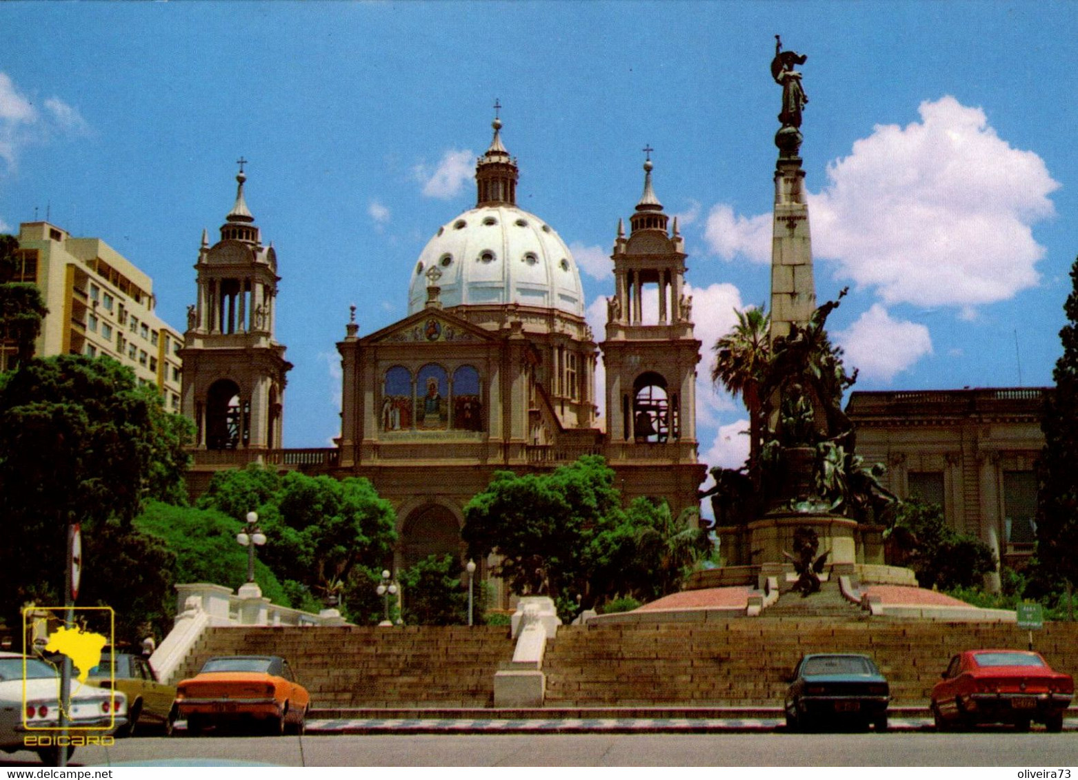 BRASIL - PORTO ALEGRE - Praça Da Matriz Com Catedral - Porto Alegre