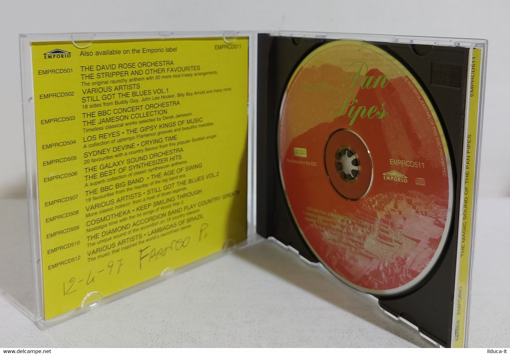 I108234 CD - The Magic Sound Of The Pan Pipes - Emporio 1994 - Musiche Del Mondo
