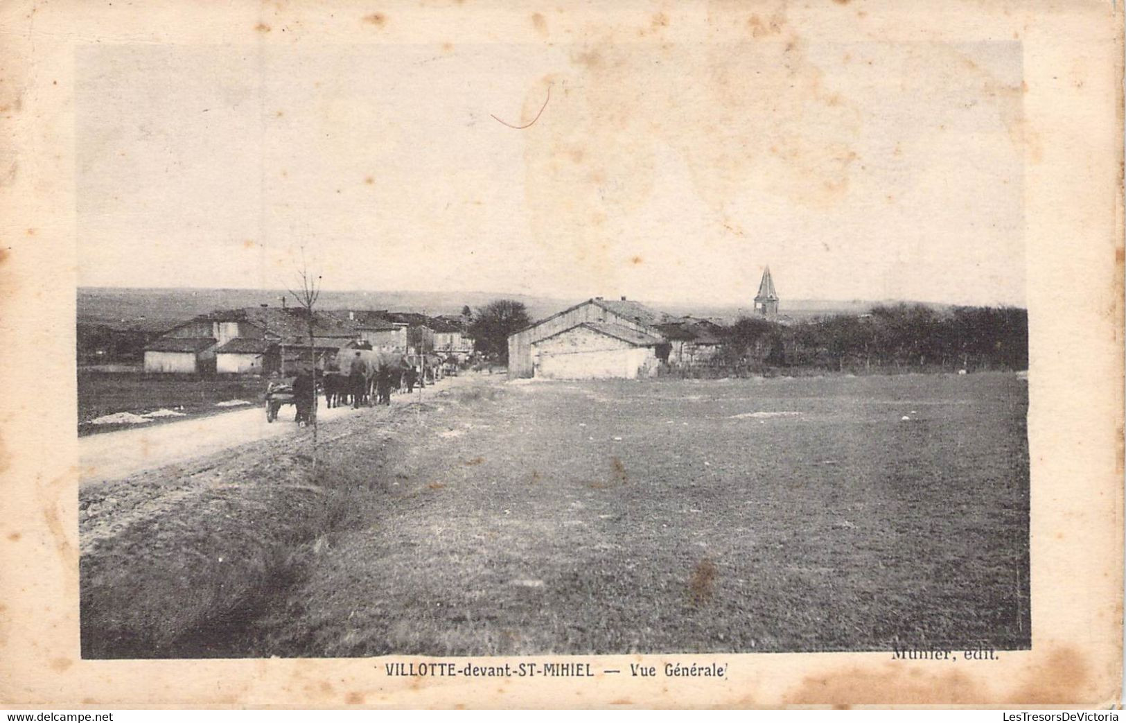 CPA France - Villotte Devant Saint Michel - Vue Générale - Paysage - Animée - Attelage - Munler Edit - Oblitérée 1916 - Other & Unclassified