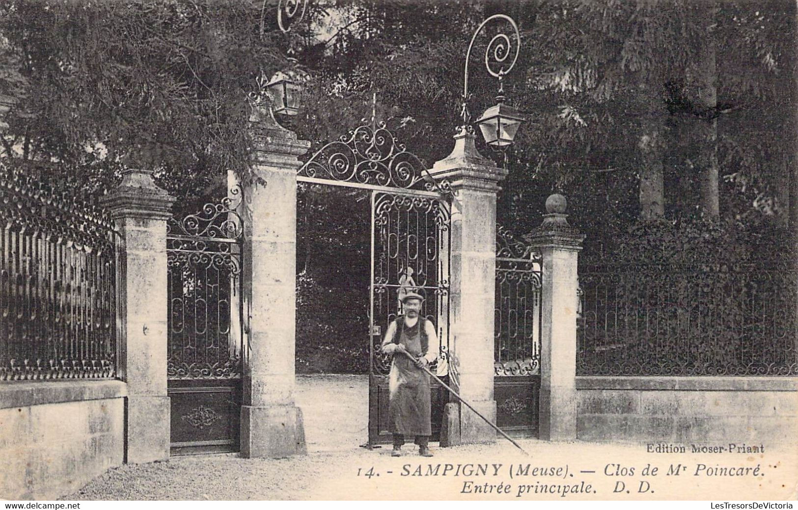 CPA France - Sampigny - Meuse - Clos De Mr Poincaré - Entrée Principale - Animée - Portail - Affranchie Et Oblitérée - Autres & Non Classés