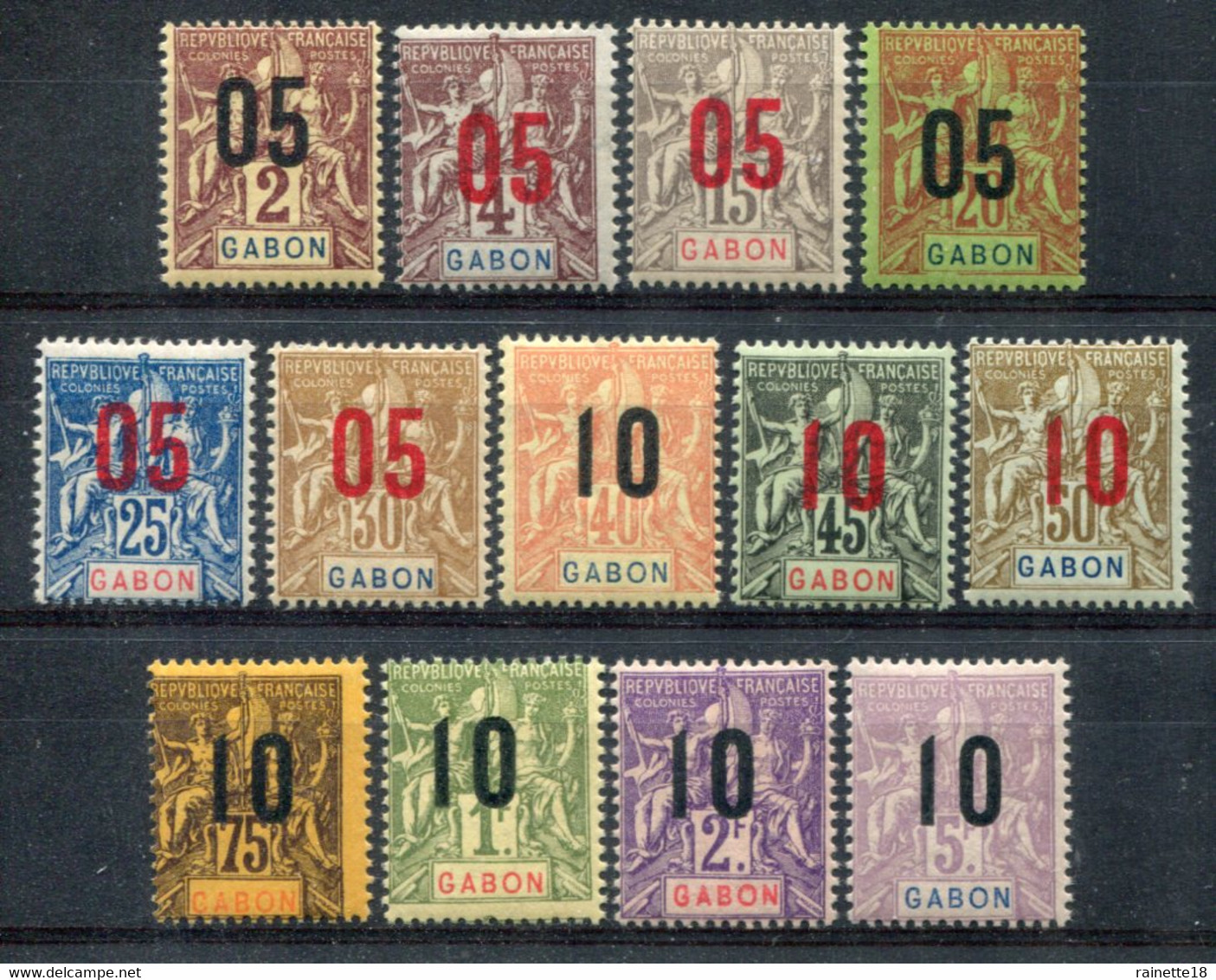 Gabon                                         66/78 * - Unused Stamps