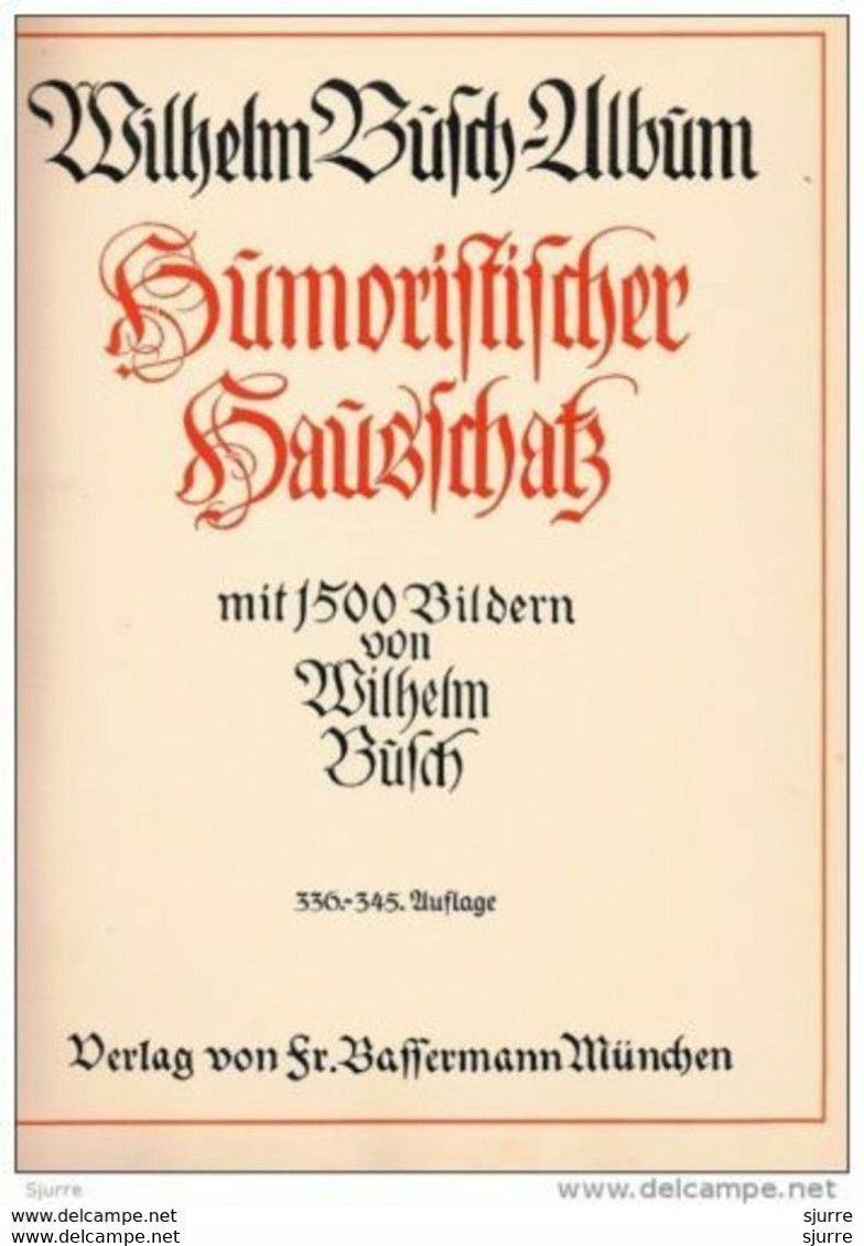 Wilhelm Büsch Albüm - Hümoristischer Haüsschatz - Mit 1500 Bildern - Ohne Zuordnung