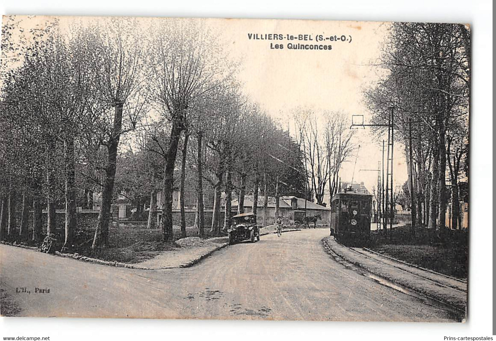 CPA 95 Villiers Le Bel Les Quinconces Et Le Tramway - Villiers Le Bel