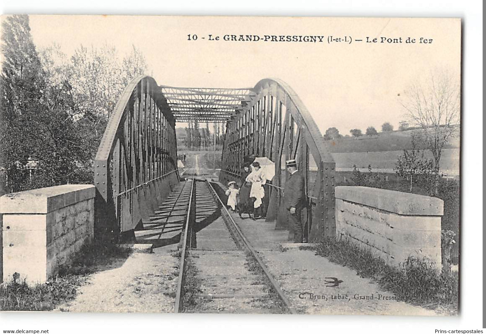 CPA 37 Le Grand Pressigny Le Pont De Fer - Le Grand-Pressigny