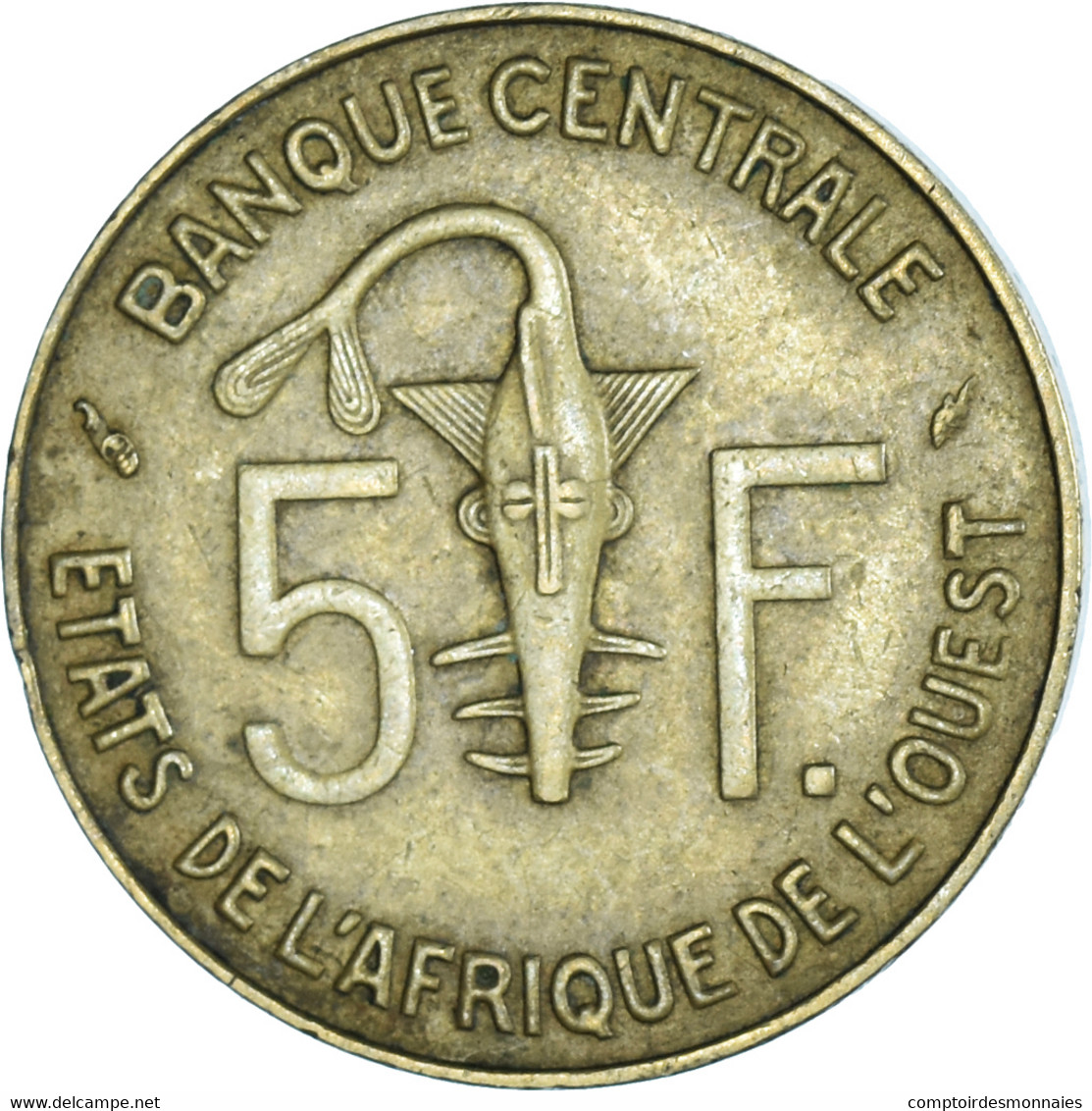 Monnaie, Communauté économique Des États De L'Afrique De L'Ouest, 5 Francs - Costa D'Avorio