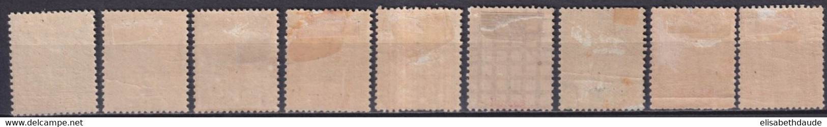 DIEGO SUAREZ - 1892 - YVERT N° 25/33 * MH - COTE = 135 EUR.- - Unused Stamps