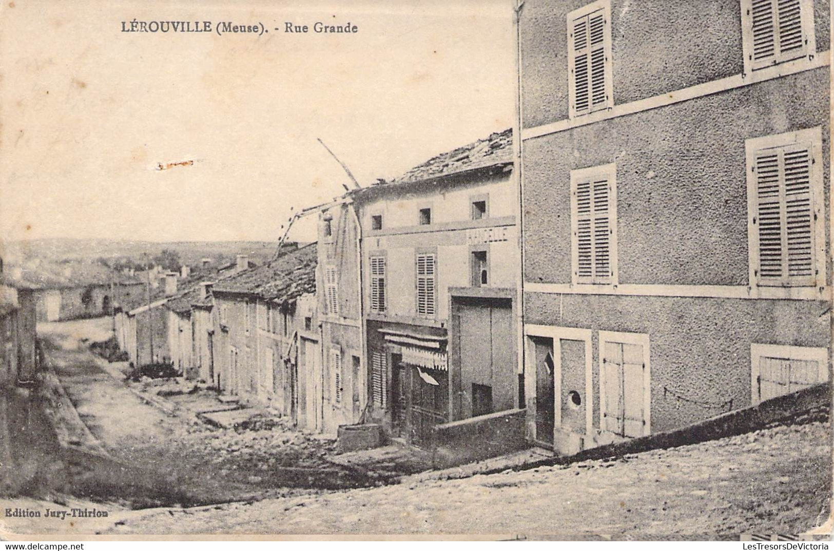 CPA France - Lérouville - Meuse - Rue Grande - Ecrite Le 4 Juillet 1921 - Edition Jury Thirion - Ligny En Barrois