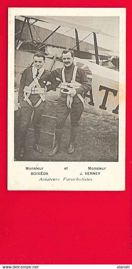 MM BOIXEDA Et VERNEY Aviateurs Parachutistes - Parachutting