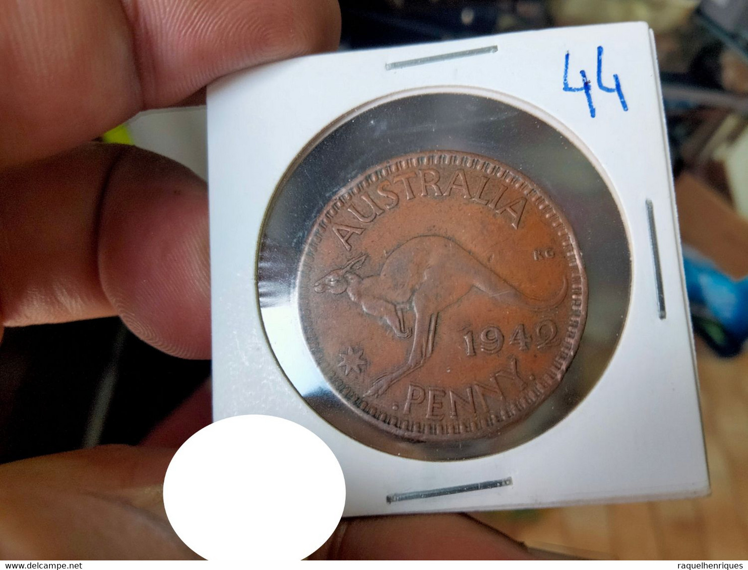 AUSTRALIA PENNY 1949 KM# 43 - Kangaroo Leaping (G#14) - Penny