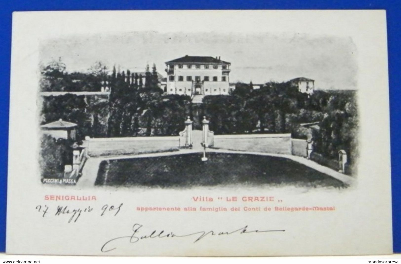 (S) SENIGALLIA / SINIGALLIA - VILLA LE GRAZIE - VIAGGIATA 1900ca - Senigallia