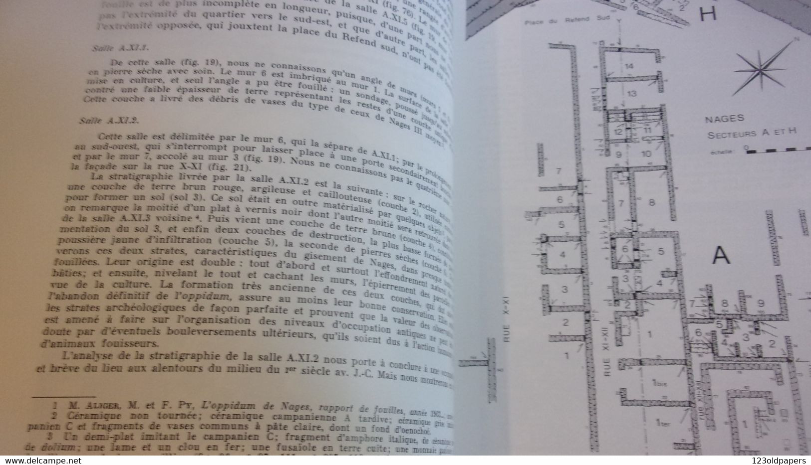 GARD NAGES CNRS MICHEL PY L OPPIDUM DES CASTELS A NAGES  FOUILLES 1958 / 1974 361 PAGES