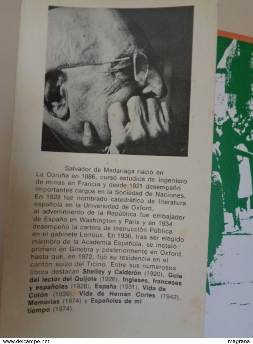 Dios Y Los Españoles. Salvador De Madariaga. Espejo De Mañana. Editorial Planeta. 1975. 375 Páginas. - Geschiedenis & Kunst