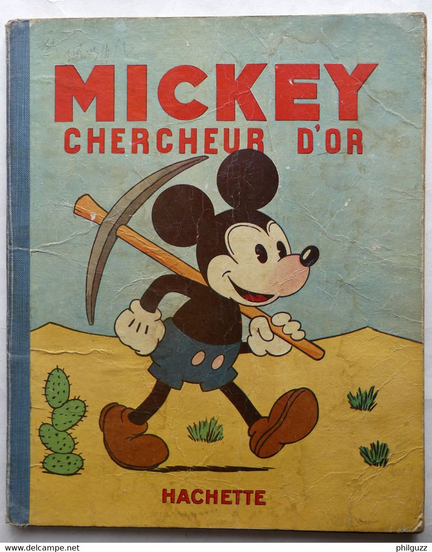 ALBUM BD MICKEY CHERCHEUR D'OR - HACHETTE  - 1931 Enfantina - Disney