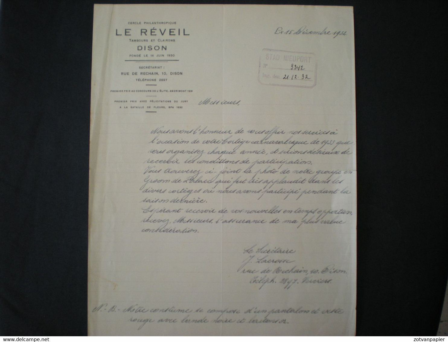 Dison - Cercle Philanthropique Le Réveil - Tambours - Clairons - Carte Photo - Dison