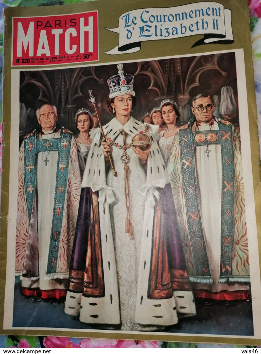 ELISABETH II - LE COURONNEMENT PARIS MATCH N°220 DU 6 JUIN 1953 - Politics