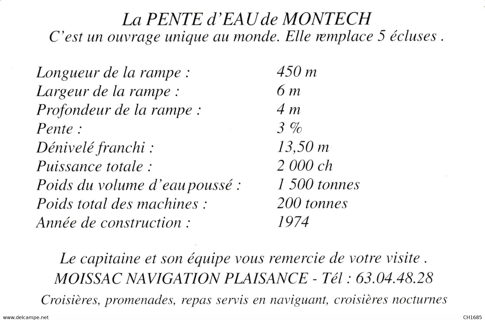 MONTECH (82) Pente D'eau De Montech - Montech