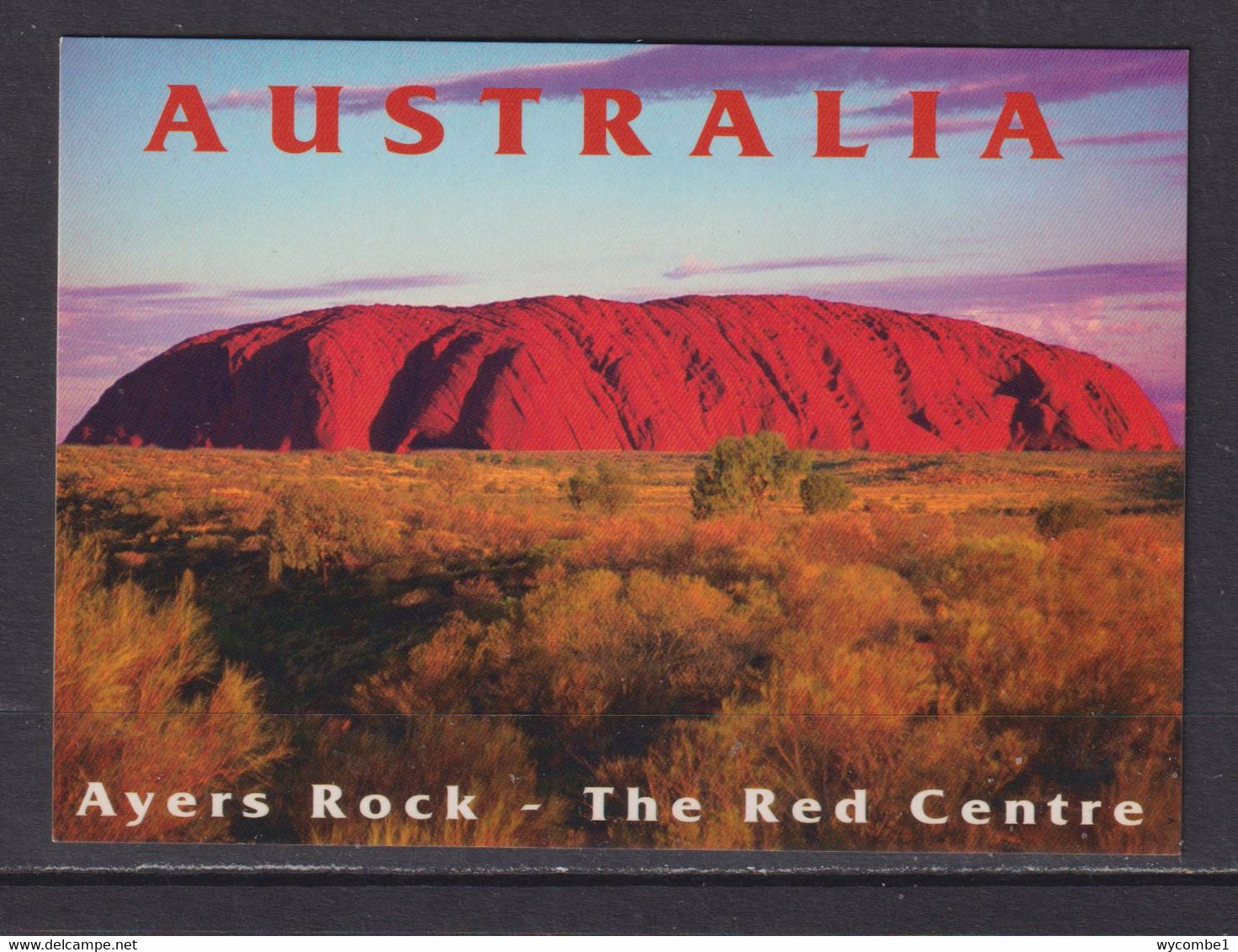 AUSTRALIA - Red Centre Ayers Rock Unused Postcard - Uluru & The Olgas
