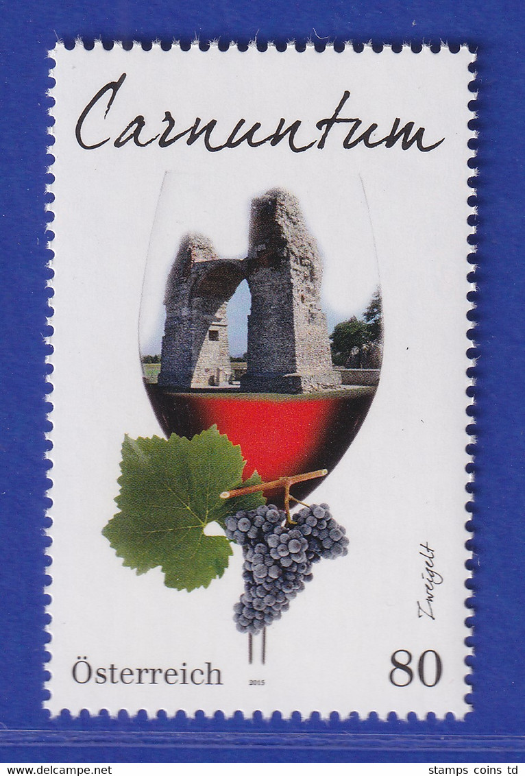 Österreich 2015 Sondermarke Weinregion Carnuntum Zweigelt-Traube Mi.-Nr. 3225 - Altri & Non Classificati