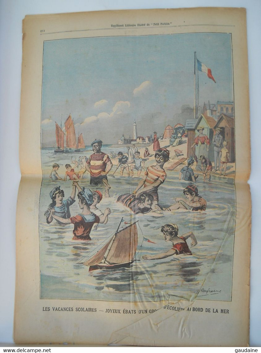 LE PETIT PARISIEN N°915 - 19 AOUT 1906 - REVOLTE MILITAIRE EN FINLANDE A SVEABORG -VACANCES SCOLAIRES A LA MER - Le Petit Parisien