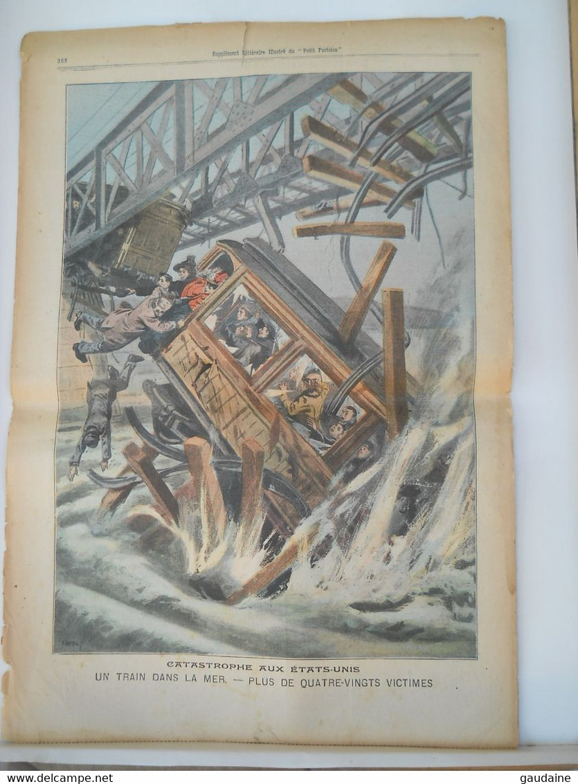 LE PETIT PARISIEN N°928 - 18 NOVEMBRE 1906 - PECHE: MORUTIER "CHRISTOPHE-COLOMB" - CATASTROPHE DE TRAIN ATANTIC-CITY - Le Petit Parisien