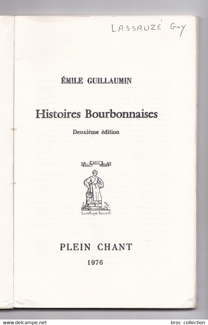 Plein Chant N° 23, Emile Guillaumin, Histoires Bourbonnaises, 1976 - Bourbonnais