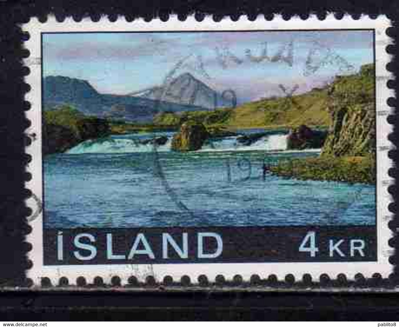 ISLANDA ICELAND ISLANDE ISLAND 1966 VIEWS LANDESCAPES NORTH ISLAND 4k USED USATO OBLITERE' - Oblitérés