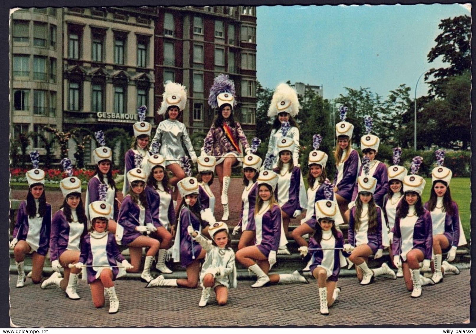 +++ CPA - FLEMALLE HAUTE - "L'Aube Flémalloise " - Championne Belgique 1971-72 - Majorettes - Carnaval - Folklore // - Flémalle