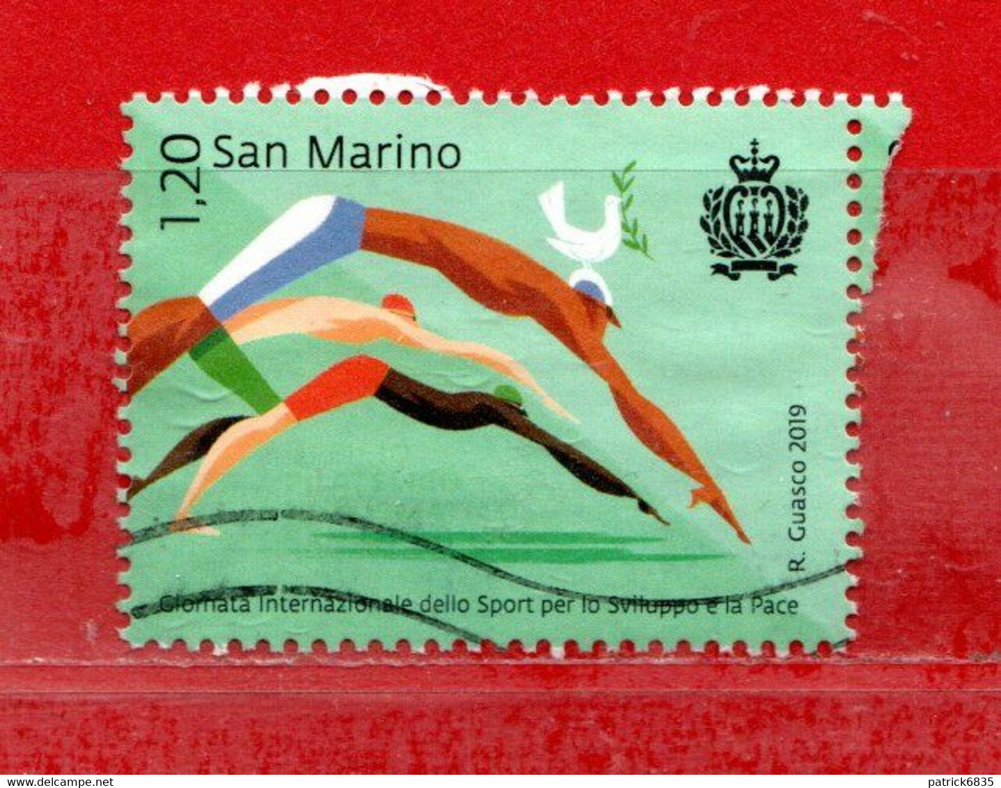 S.Marino ° 2019 - GIORNATA Dello SPORT. Unif. 2627.  Usato. - Used Stamps