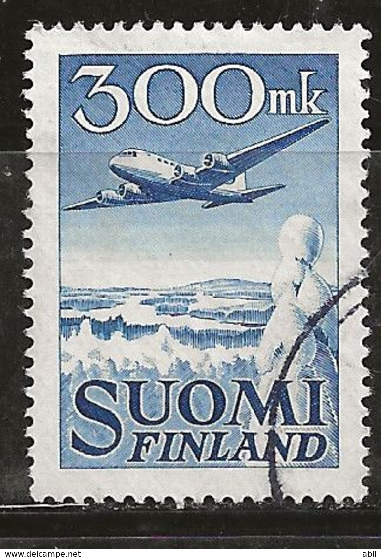 Finlande 1950 N° Y&T : PA.3 Obl. - Gebraucht