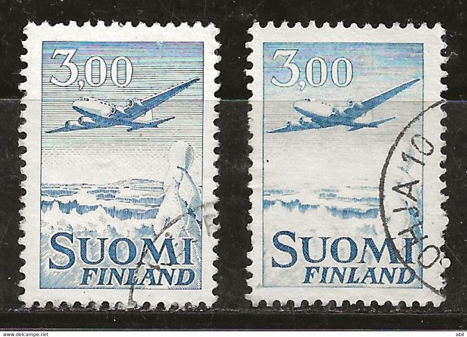 Finlande 1963 N° Y&T :  PA 9a Et 9b Obl. - Usati