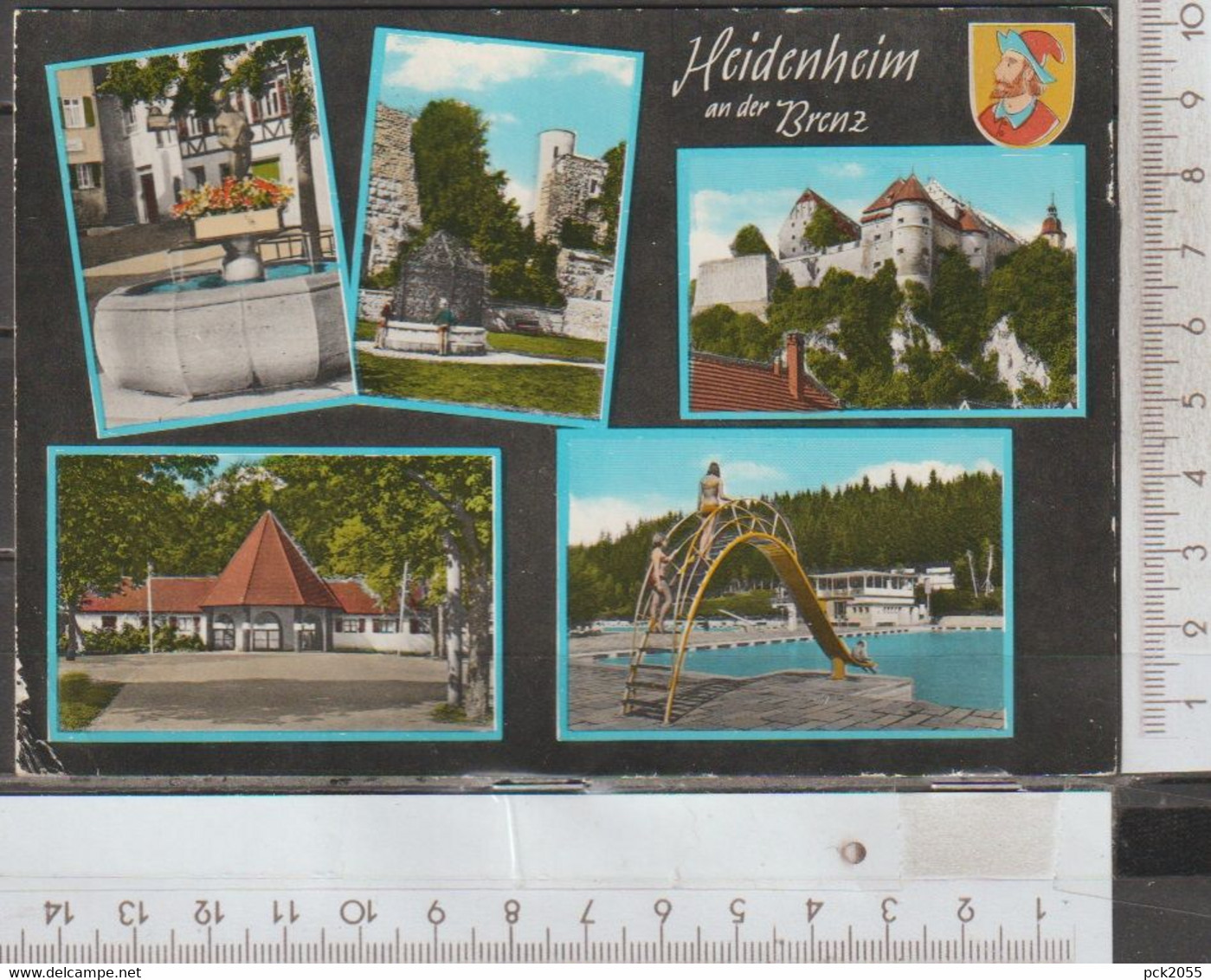 Heidenheim Wedelbrunnen, Brunnenhof, Schloß, Naturtheater, Waldbad  Gebraucht( AK 2764) Günstige Versandkosten - Heidenheim