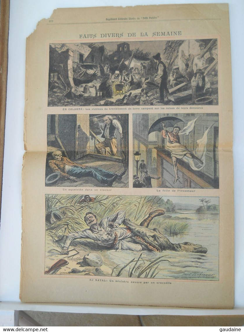 LE PETIT PARISIEN N°979 - 10 NOVEMBRE 1907 - ARRESTATION D'ULLMO A OLLIOULES - FAITS DIVERS DE LA SEMAINE - Le Petit Parisien