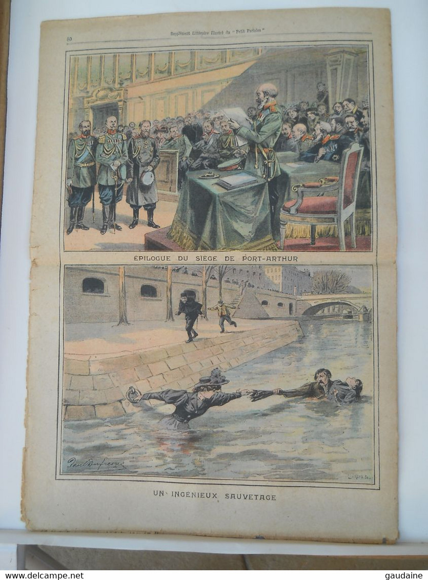 LE PETIT PARISIEN N°996 - 8 MARS 1908 - AFFAIRE HULLMO - SIEGE DE PORT ARTHUR - Le Petit Parisien