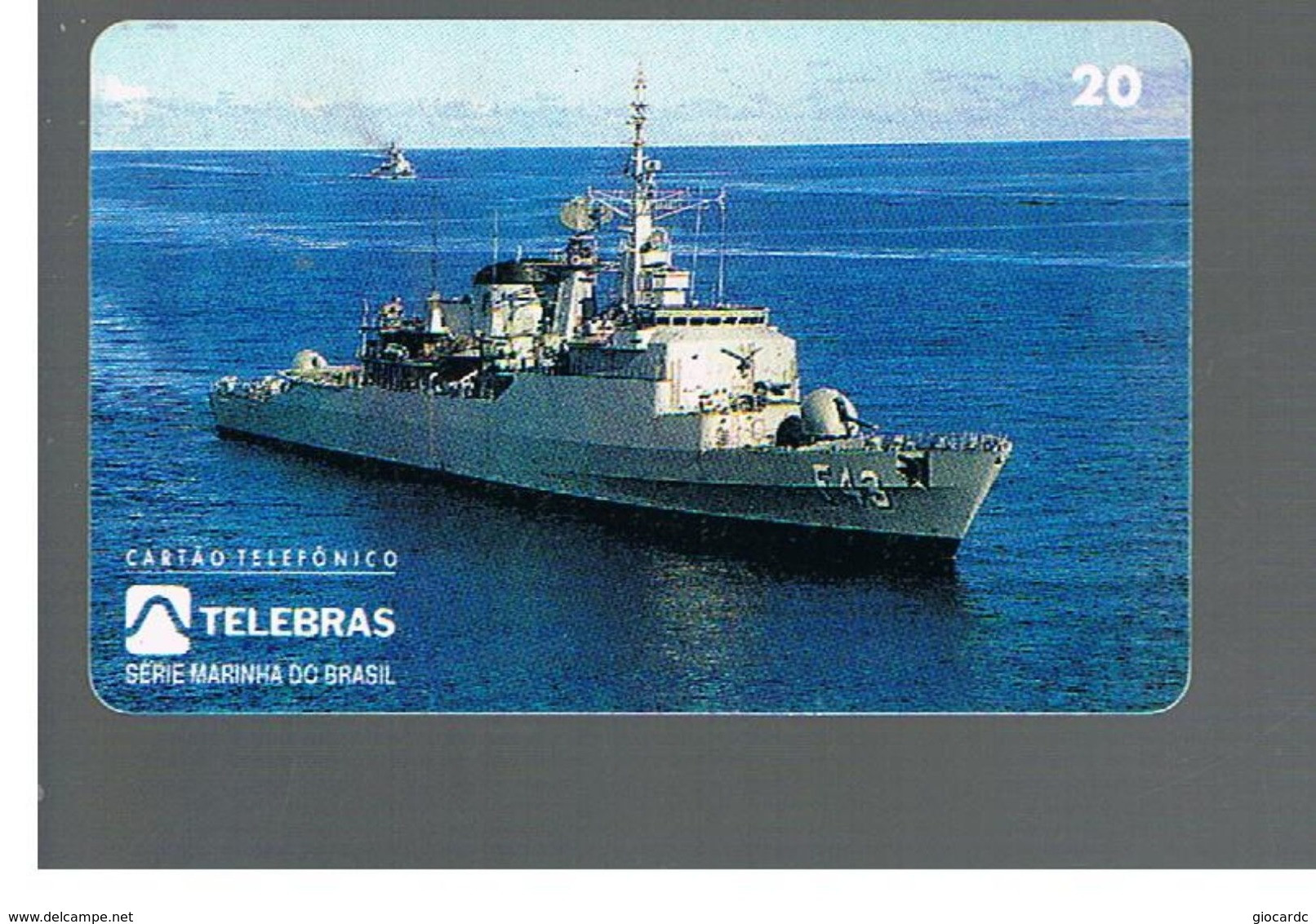 BRASILE ( BRAZIL) - TELEBRAS   -   1995  SHIPS: FRIGATE LIBERAL   - USED - RIF.10502 - Schiffe