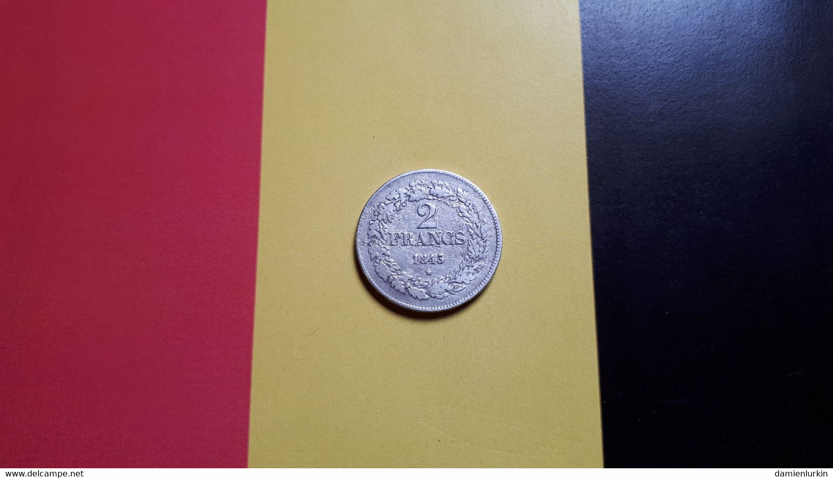 BELGIQUE LEOPOLD IER SUPERBE 2 FRANCS 1843 POSITION A  ARGENT/ZILVER/SILBER/SILVER COTES : 150€-425€-1375€-3500€ !!! - 2 Francs