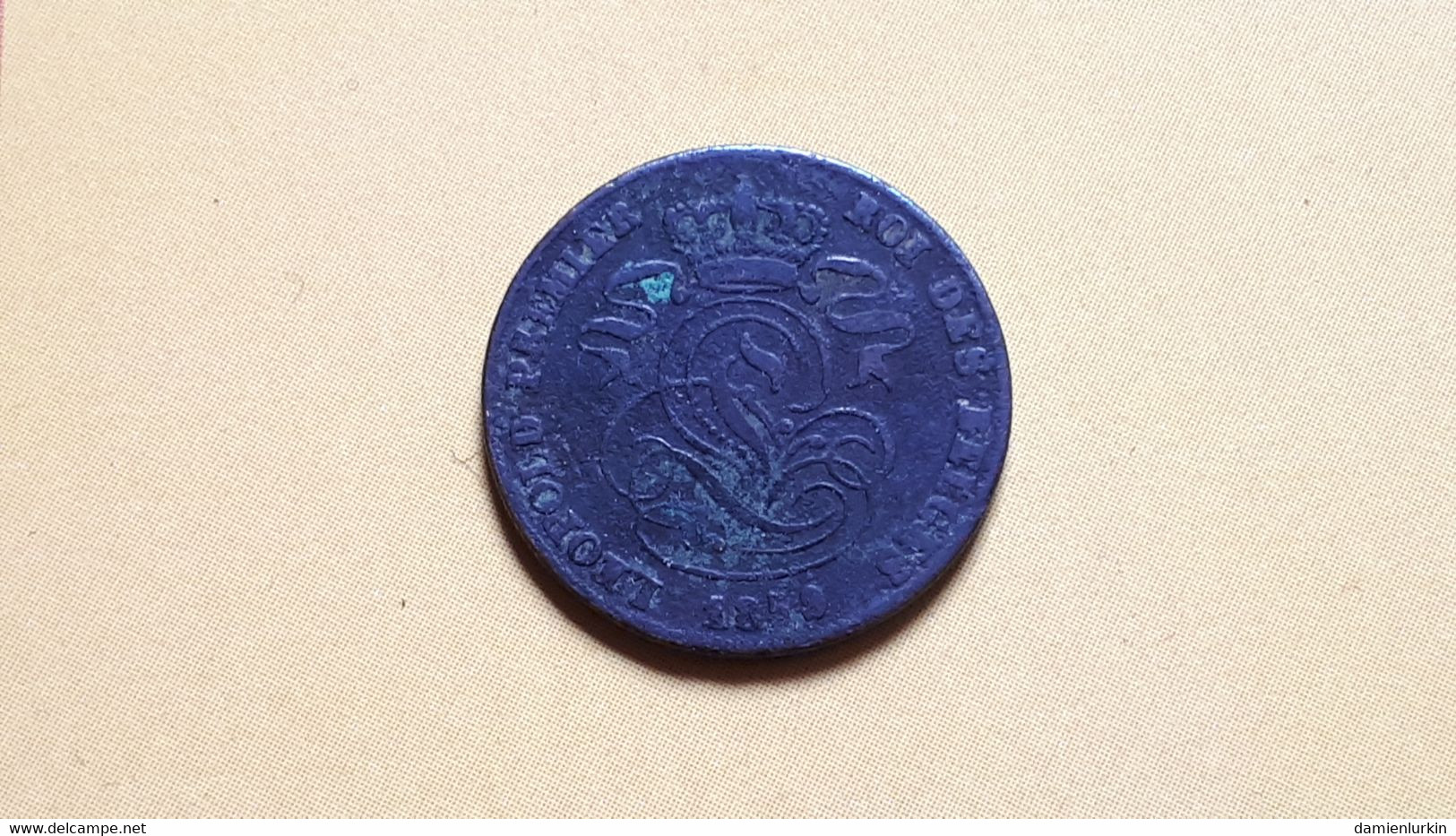 BELGIQUE LEOPOLD IER  2 CENTIMES 1859 COTES : 4€-12€-40€-100€ - 2 Cent