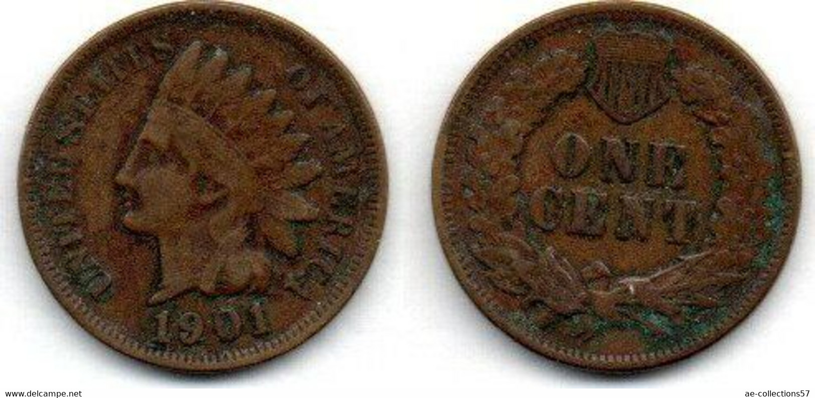 USA Cent 1901 TB+ - 1859-1909: Indian Head