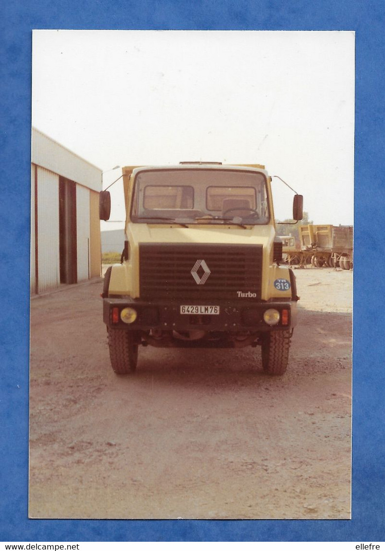 PHOTO Camion Poids Lourd Renault Turbo Immatriculation Région Ile De France - 9/14 Cmcm à Dater - Automobile