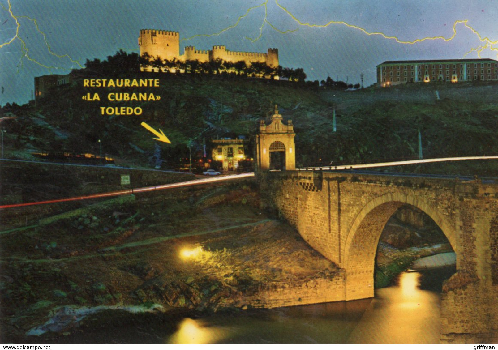 PUENTE DE ALCANTARA TOLEDO RESTAURANTE RESTAURANT LA CUBANA CPM NEUVE - Autres & Non Classés