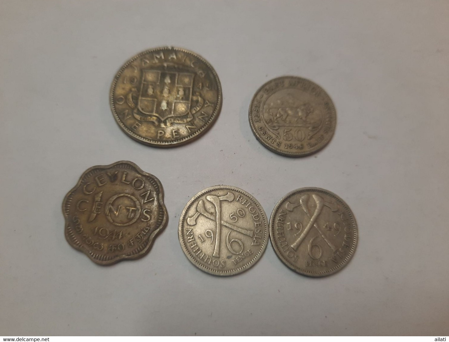 Lots De 5 Pièces Du Roi Georges VI - Collections