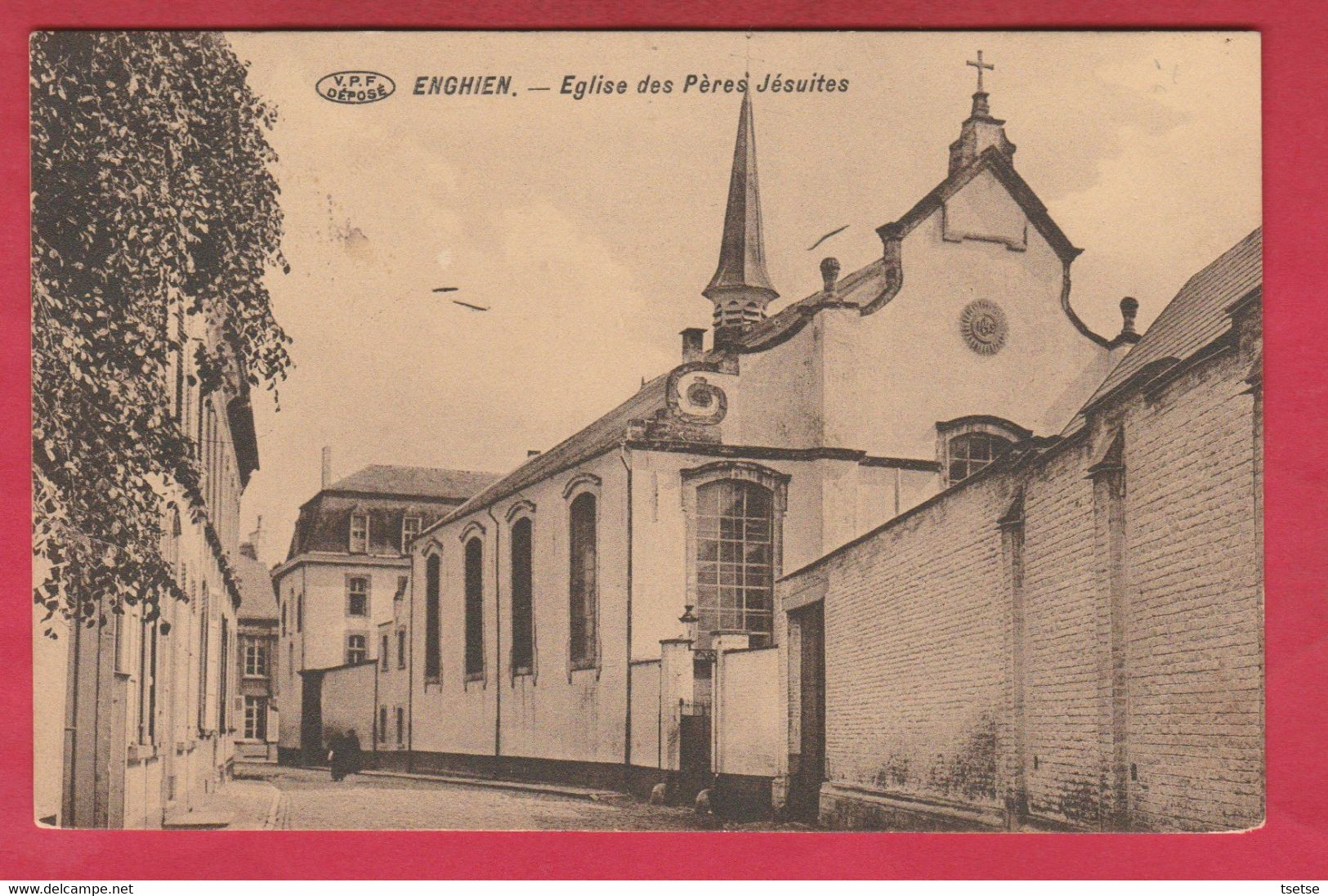 Enghien - Eglise Des Pères Jésuites - 1914  ( Verso Zien ) - Edingen