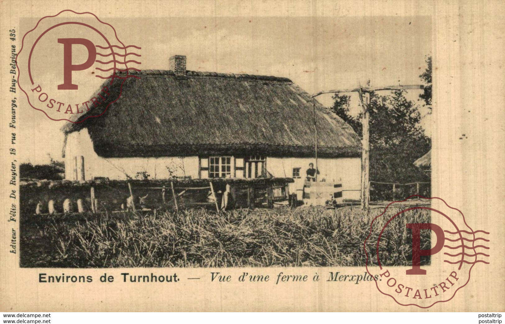 MERKSPLAS : ENVIRONS DE TURNHOUT   VUE D'UNE FERME A MERXPLAS  ANVERS ANTWERPEN - Merksplas