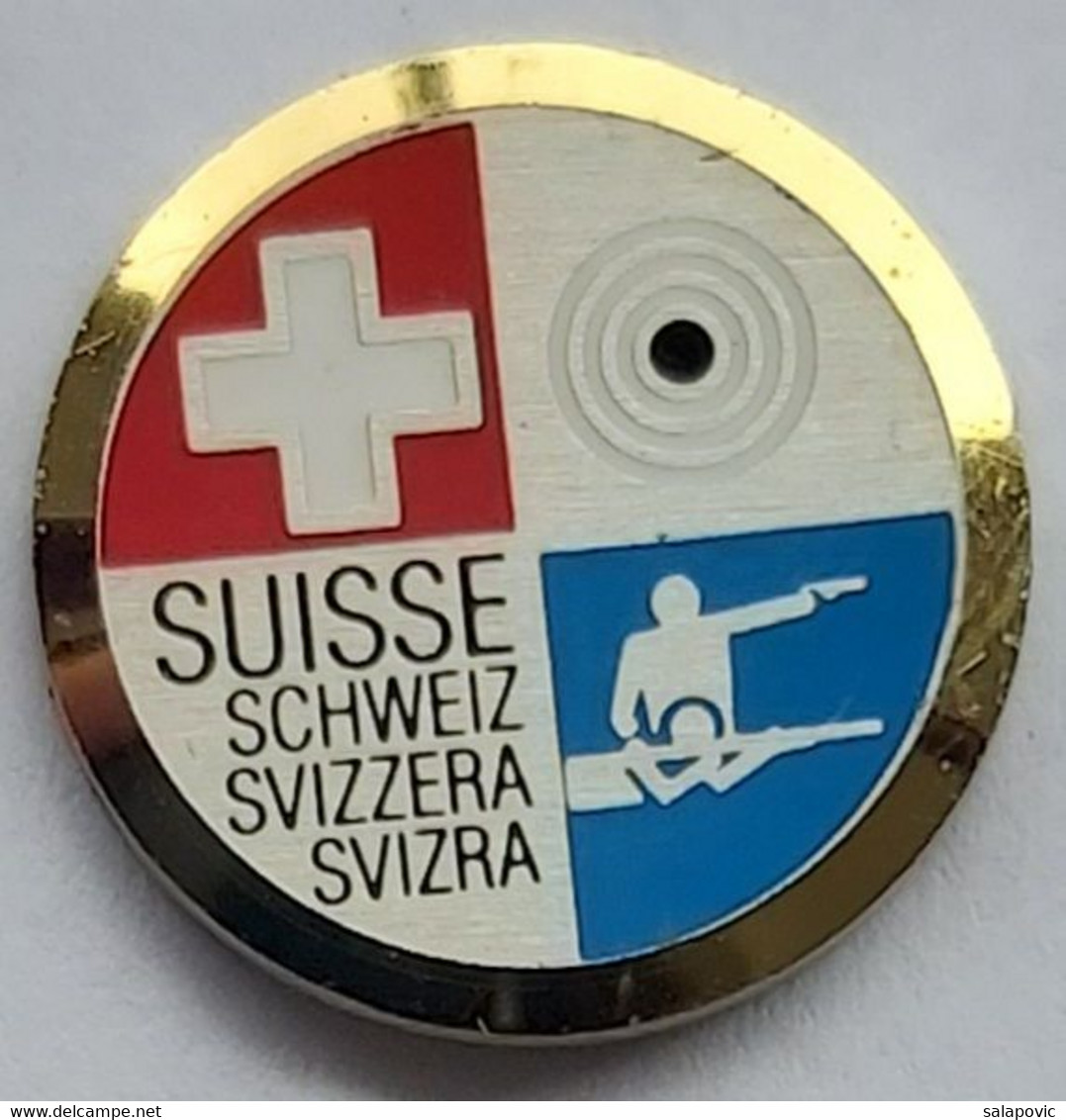 Swiss Switzerland Shooting Federation Association Union Archery PIN A7/3 - Bogenschiessen