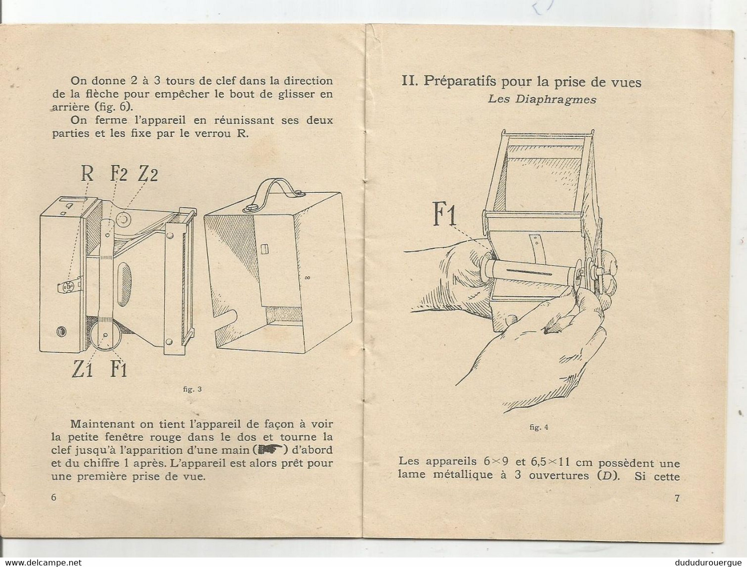 ZEISS IKON : INSTRUCTIONS POUR LES APPAREILS BOX - TENGOR ( 1930 ) - Photographs