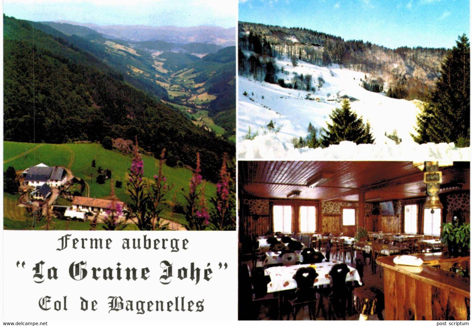 Ferme Auberge La Graine Johé Lapoutroie - 2 Cartes - Lapoutroie