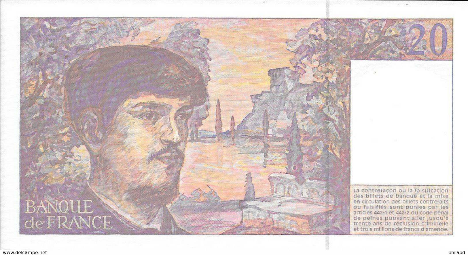 France 20 Francs Debussy 1997 TB - 20 F 1980-1997 ''Debussy''