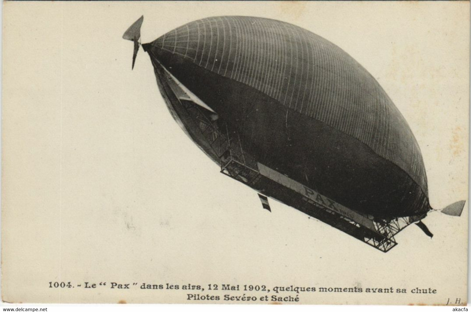 PC AVANT ACCIDENT BALLON PAX ZEPPELIN BALLOON AVIATION (a19664) - Incidenti