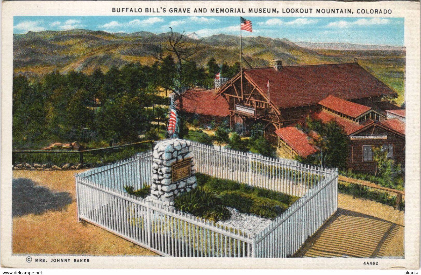 PC BUFFALO BILL'S GRAVE AND MEMORIAL MUSEUM, Vintage Postcard (b42550) - Sonstige & Ohne Zuordnung