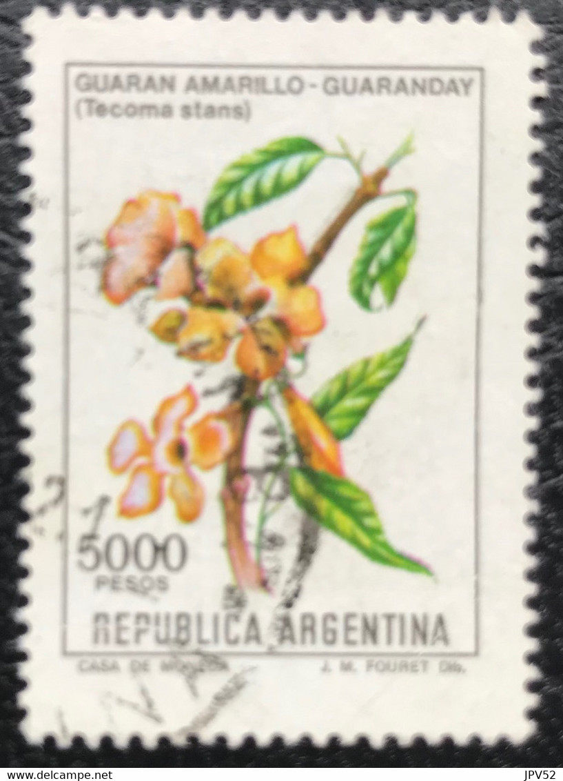 Republica Argentina - Argentinië - C11/34 - (°)used - 1982 - Michel 1563 - Gele Begonia - Usati