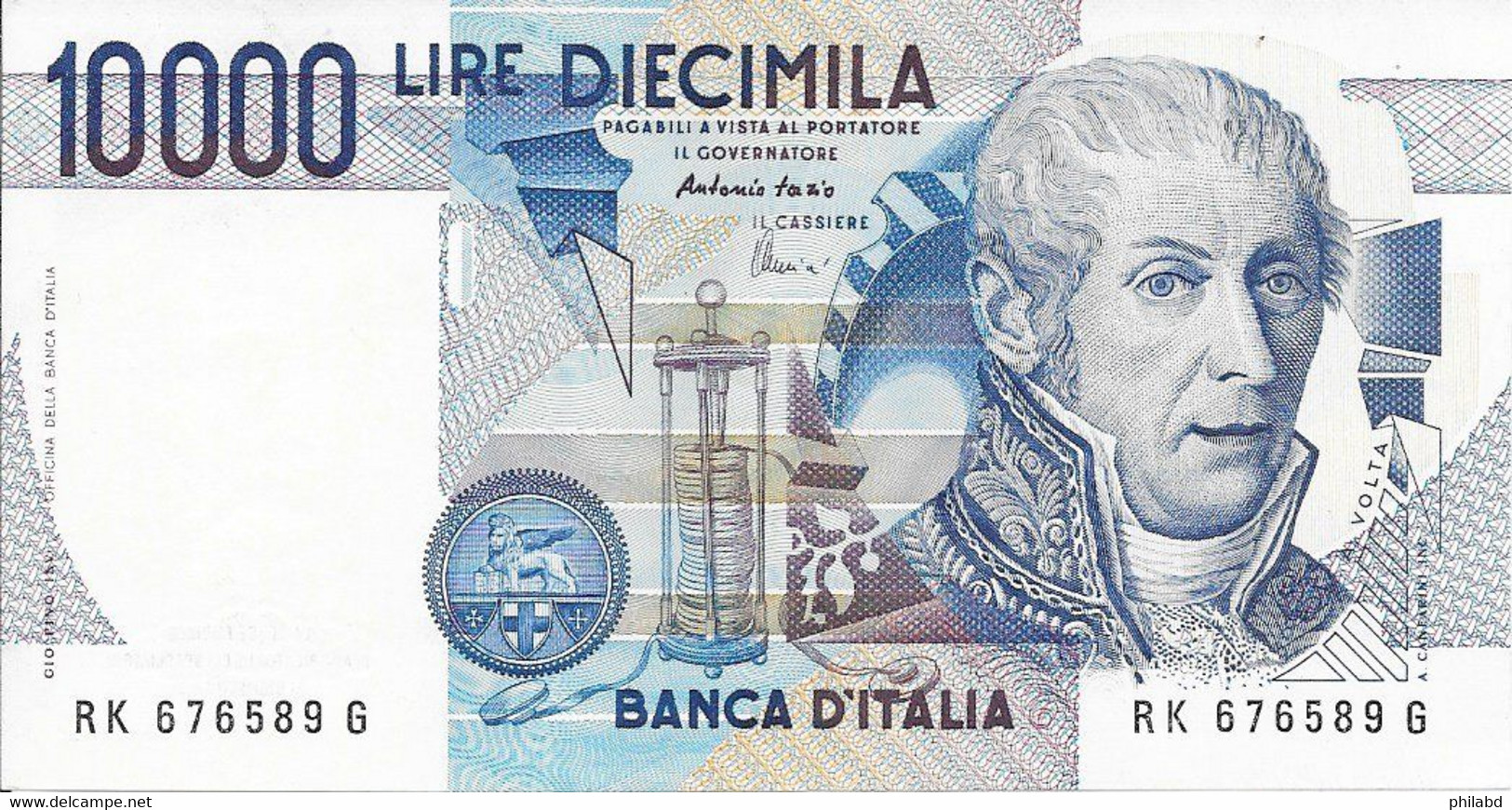 Italie 10000 Lires/Lire Volta 199x TB - 10000 Lire